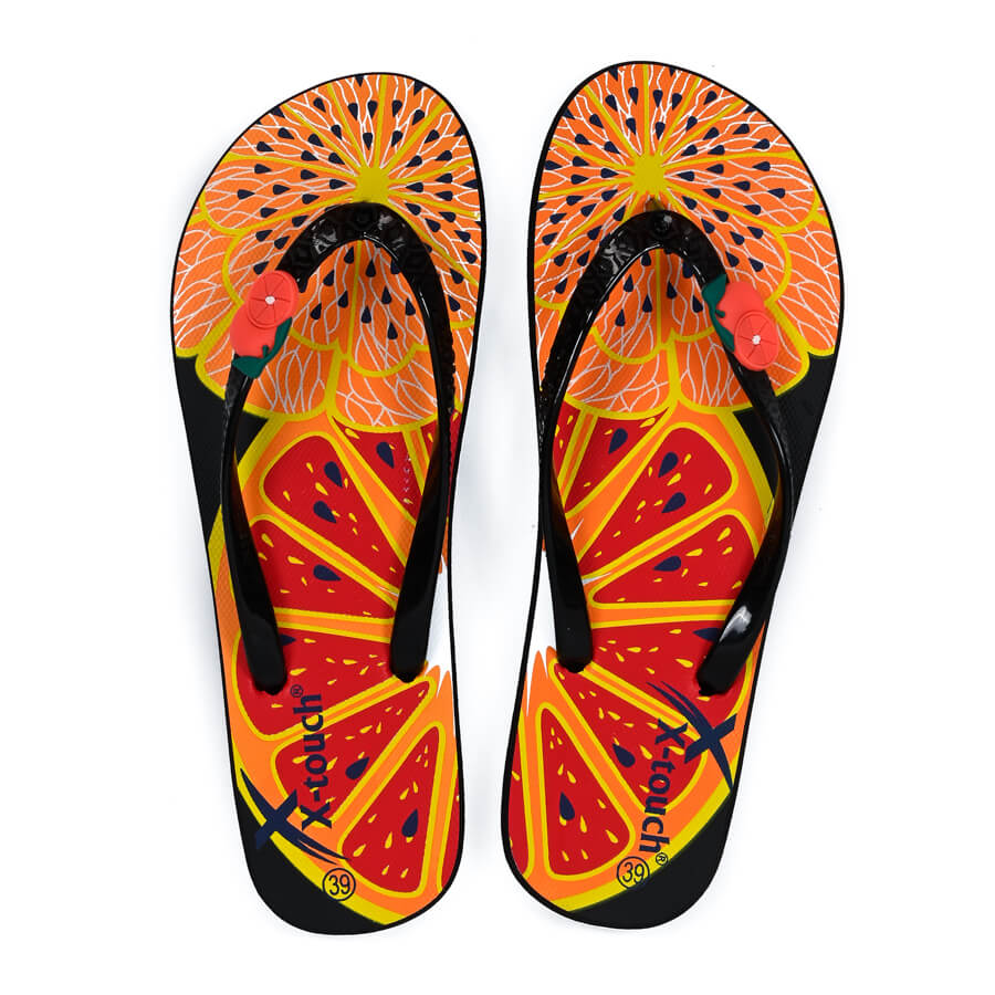 Black Watermelon Slim Women Flip Flop