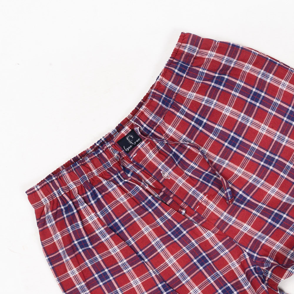 Red & Blue Check Cotton Pajama