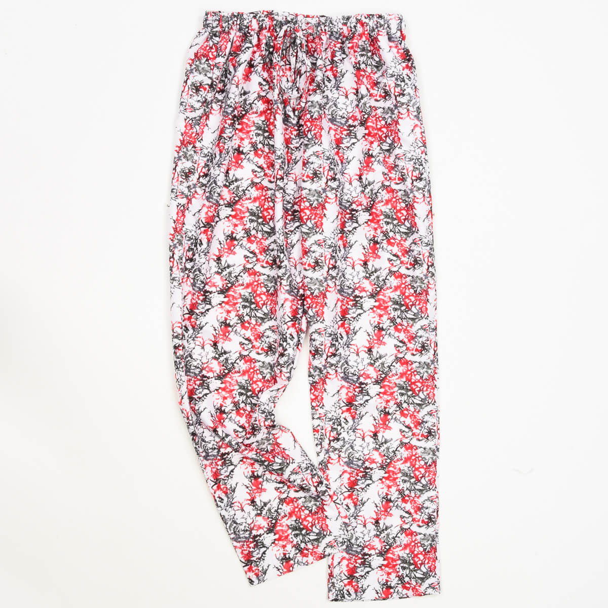 Red & White Printed Women Pajama