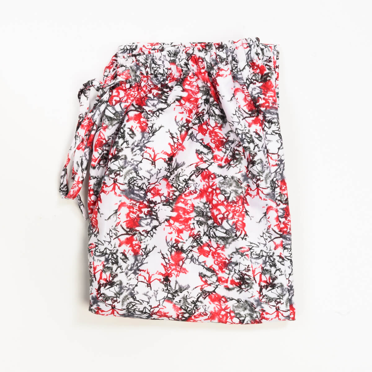 Red & White Printed Women Pajama